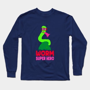 worm  super hero Long Sleeve T-Shirt